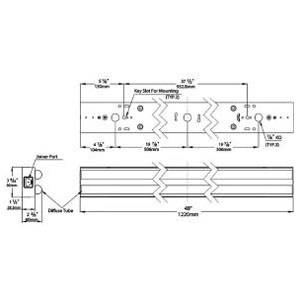 4', 40 W, 120 to 277 VAC 50/60 Hz, RAB Lighting Inc. STRP440-850U LED Strip Light Fixture, 5579 Lumen