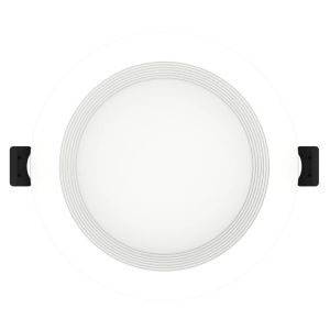 4" Round, 9 W, 120 VAC 60 Hz, RAB Lighting Inc. WFRL4R99FA120WB Recessed Downlight, 630 Lumen