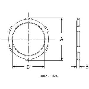 1-1/2" Hubbell Incorporated 1006 Rigid/IMC Locknut