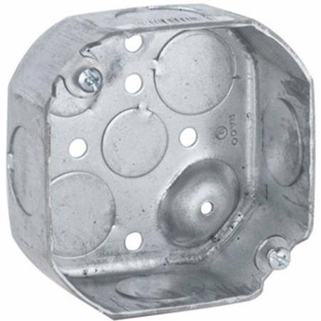 15.5 Cu in 8-KO, Hubbell Incorporated 126 Octagon Box