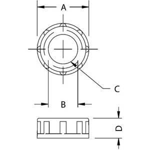 2-1/2" Hubbell Incorporated 1410 Rigid/IMC Bushing
