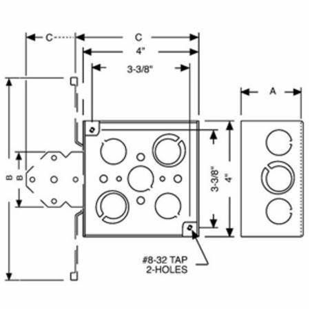 Crouse-Hinds 203 1-Hole Heavy Gauge Conduit Clamp, 1-1/4 in Conduit, Steel