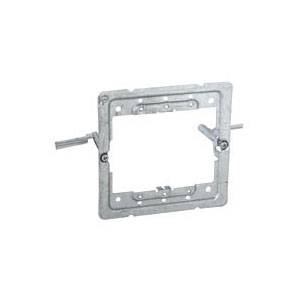 4", Hubbell Incorporated 206RAC Square Outlet Box Ring, Flat