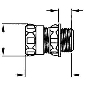 1-1/2" Hubbell Incorporated 2906 EMT Connector