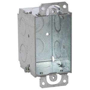 12.5 Cu Inch, 8-Knockout, Hubbell Incorporated 500 Switch Box, 1-Gang