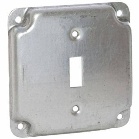 4", Hubbell Incorporated 800C Square Box Surface Cover, Raised