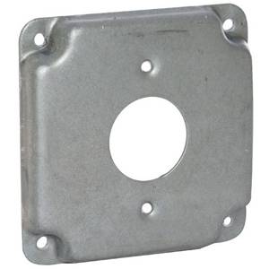 4", Hubbell Incorporated 801C Square Box Surface Cover, Raised
