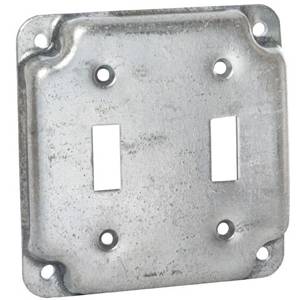 4", Hubbell Incorporated 803C Square Box Surface Cover, Raised