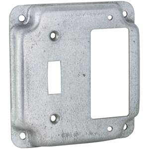 4", Hubbell Incorporated 814C Square Box Surface Cover, Raised