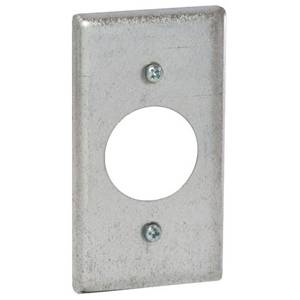 1-Gang, Hubbell Incorporated 863 Handy Box Cover, Single Receptacle