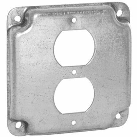 4", Hubbell Incorporated 902C Square Box Surface Cover, Raised
