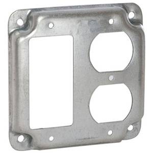4", Hubbell Incorporated 915C Square Box Surface Cover, Raised