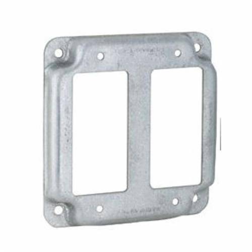 RACO® 809U 6-in-1 Square Universal Exposed Work Cover, 4.19 in L x 4.19 in W x 1/2 in D, Steel