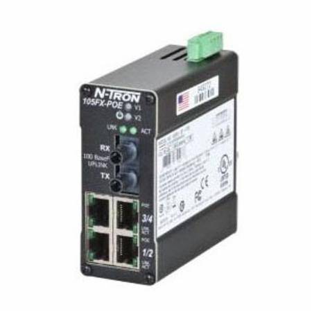 Red Lion Controls Inc. 105FX-ST-POE Ethernet Switch