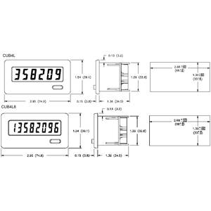 Red Lion Controls Inc. CUB4L010 Miniature Electronic Counter