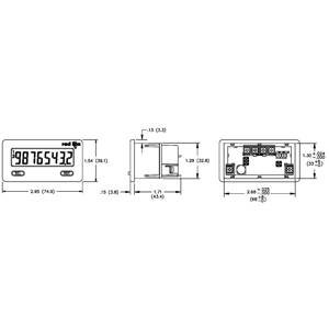 Red Lion Controls Inc. CUB5B000 Miniature Electronic Counter