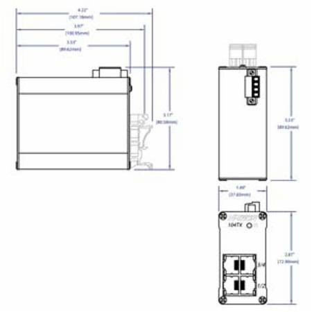 Red Lion Controls, Inc. 104TX-MDR N-Tron® Ethernet Switch