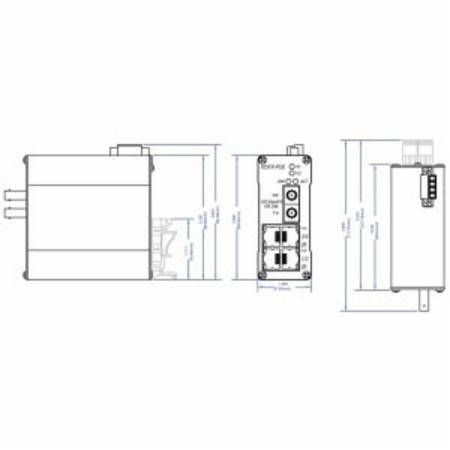 Red Lion Controls, Inc. 105FXE-SC-15-POE N-Tron® Ethernet Switch