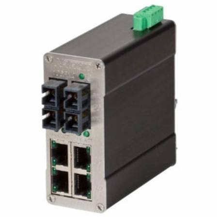 Red Lion Controls, Inc. 106FX2-SC-MDR N-Tron® Ethernet Switch