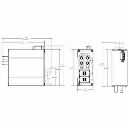 Red Lion Controls, Inc. 106FXE2-ST-15 N-Tron® Ethernet Switch