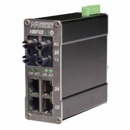 Red Lion Controls, Inc. 106FX2-ST-MDR N-Tron® Ethernet Switch