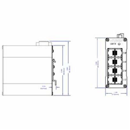 Red Lion Controls, Inc. 108TX-HV-MDR N-Tron® Ethernet Switch
