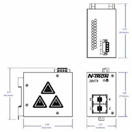 Red Lion Controls, Inc. 304TX N-Tron® Ethernet Switch