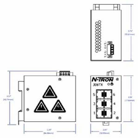 Red Lion Controls, Inc. 306TX-N N-Tron® Ethernet Switch