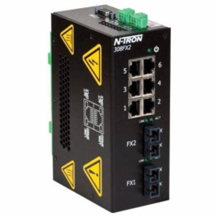 Red Lion Controls, Inc. 308FX2-N-SC N-Tron® Ethernet Switch