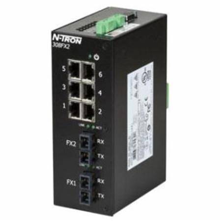 Red Lion Controls, Inc. 308FX2-N-SC N-Tron® Ethernet Switch