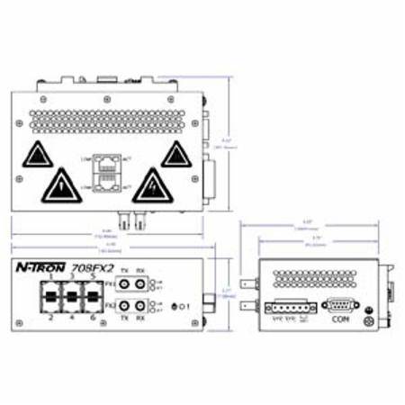 Red Lion Controls, Inc. 708FX2-SC N-Tron® Ethernet Switch