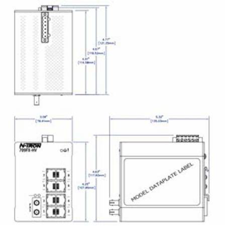 Red Lion Controls, Inc. 709FXE-SC-15-HV N-Tron® Ethernet Switch