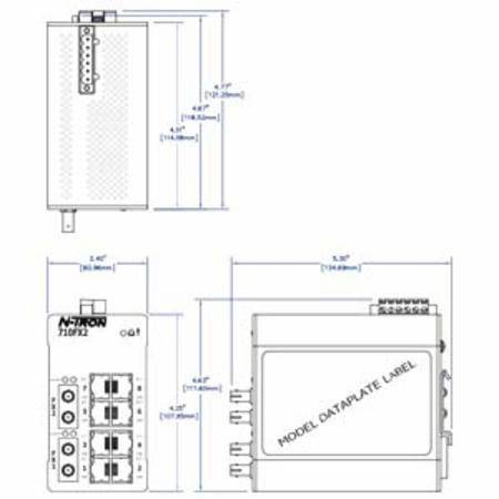 Red Lion Controls, Inc. 710FXE2-ST-15 N-Tron® Ethernet Switch