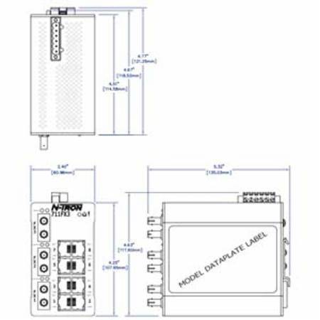 Red Lion Controls, Inc. 711FX3-ST N-Tron® Ethernet Switch