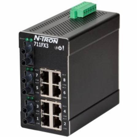 Red Lion Controls, Inc. 711FXE3-ST-40 N-Tron® Ethernet Switch