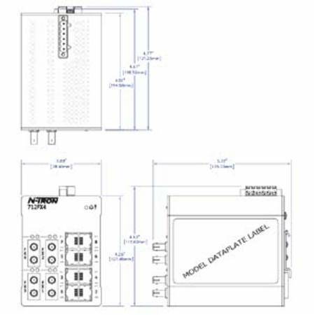 Red Lion Controls, Inc. 712FX4-ST-HV N-Tron® Ethernet Switch