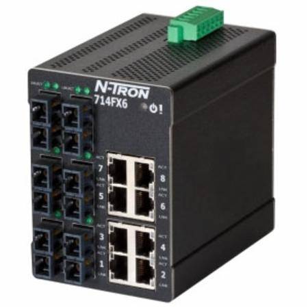 Red Lion Controls, Inc. 714FX6-SC N-Tron® Ethernet Switch