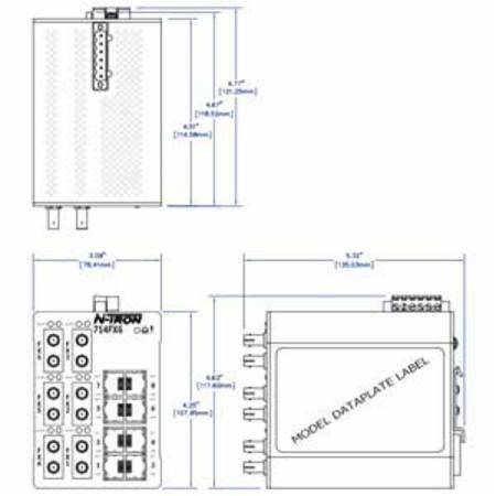 Red Lion Controls, Inc. 714FX6-SC N-Tron® Ethernet Switch