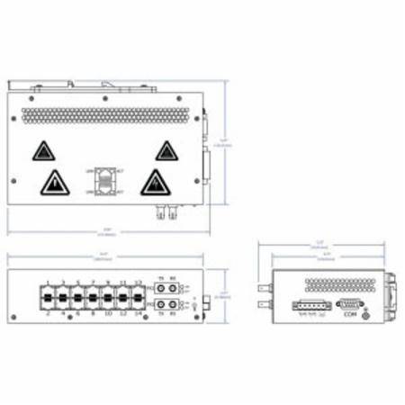 redlion® 716FX2-SC Managed Network Switch, 10/100BaseTX Interface, (14) RJ45 Port