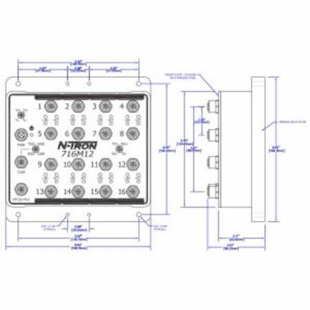 Red Lion Controls, Inc. 716M12 N-Tron® Ethernet Switch