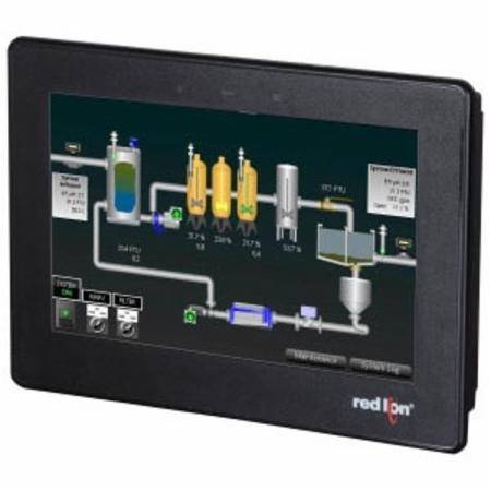 redlion® CR30000700000420 Widescreen HMI Operator Panel With Data Logging and Web Server, 10 to 30 VDC, 17.5 to 18 W, 7 in TFT LCD Display