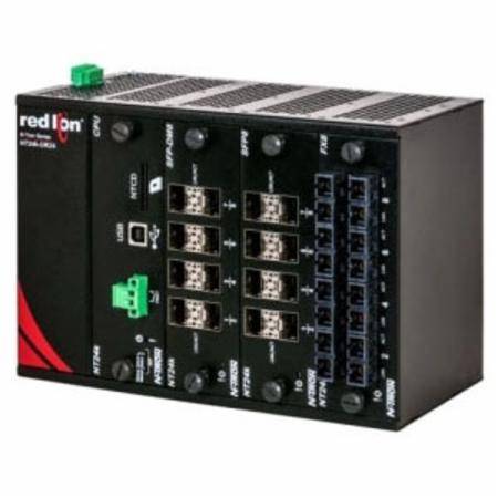 Red Lion Controls, Inc. NT24K-DR24-AC N-Tron® Ethernet Switch