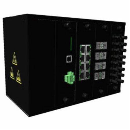 Red Lion Controls, Inc. NT24K-DR24-AC N-Tron® Ethernet Switch