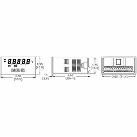 Red Lion Controls Inc. PAXLA0U0 DC Volt/Current/Process Meter