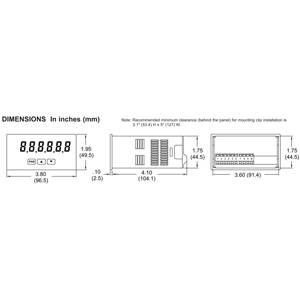 Red Lion Controls Inc. PAXLR000 Rate Meter