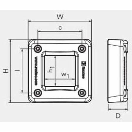 Roxtec Inc. EZENTRY-4-MINI/4 EzEntry™ Integrated Compression Unit Kit