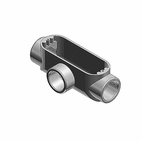 Red Dot® AT-6 Type T Conduit Body, 2 in Hub, 69.5 cu-in Capacity, Die Cast Aluminum