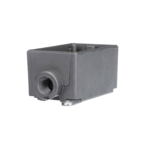 Iberville® CIFSU-1/2 Type FSU Universal Weatherproof Shallow Style Device Box With Close Up Plug, Cast Aluminum, 18.5 cu-in Capacity, 1 Gangs, 2 Outlets, 3 Knockouts, 4-5/16 in L x 2-3/4 in W x 2-3/8 in D