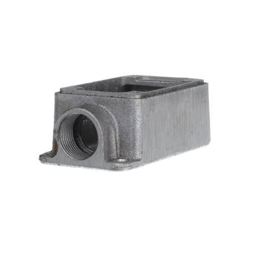 Iberville® CIFS-1G-1 Type FS Shallow Weatherproof Device Box, Cast Aluminum, 14 cu-in Capacity, 1 Gangs, 4-5/16 in L x 2-13/16 in W x 1-7/8 in D