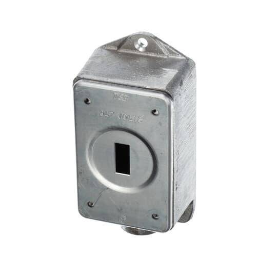 Iberville® CIFS-1G-1/2-HV Type FS Shallow Weatherproof Device Box With 347 VAC Cover, Cast Aluminum, 14 cu-in Capacity, 1 Gangs, 4-5/16 in L x 2-13/16 in W x 1-7/8 in D